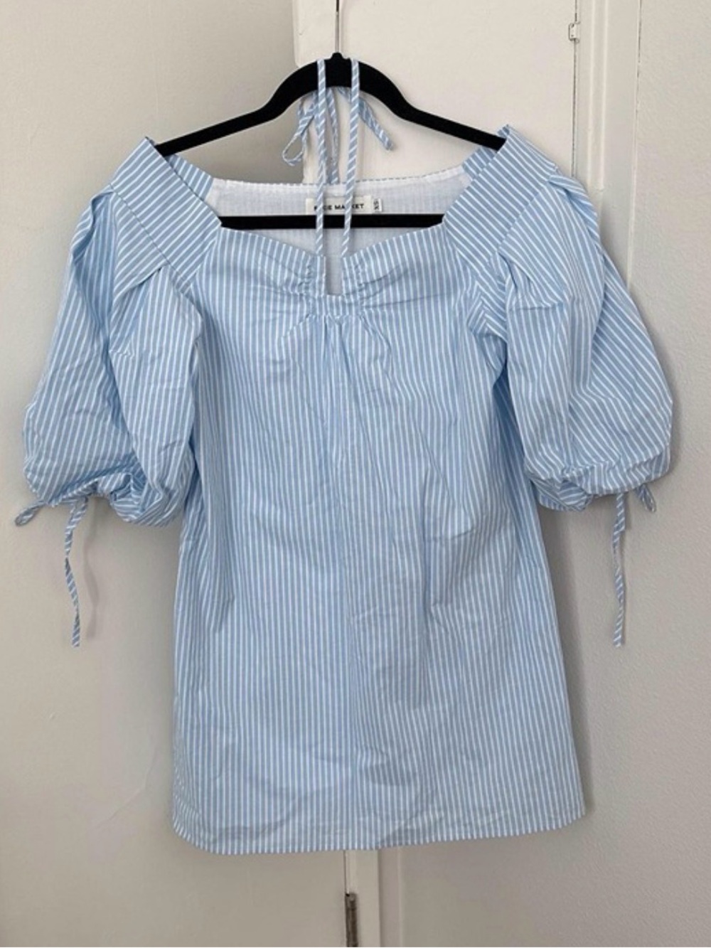 pixie market dress Blue and white striped dress #888